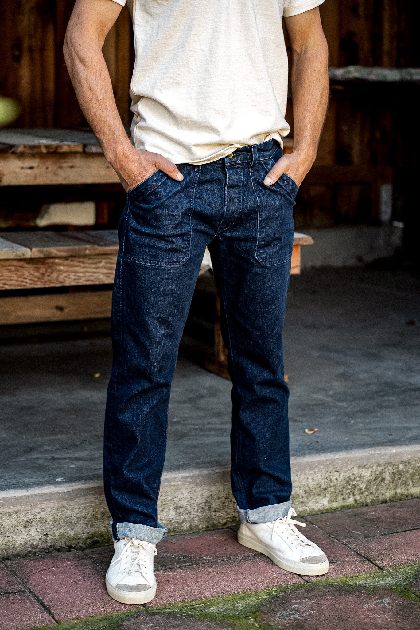 Scout Jean | Denim Military Pant - Ocean