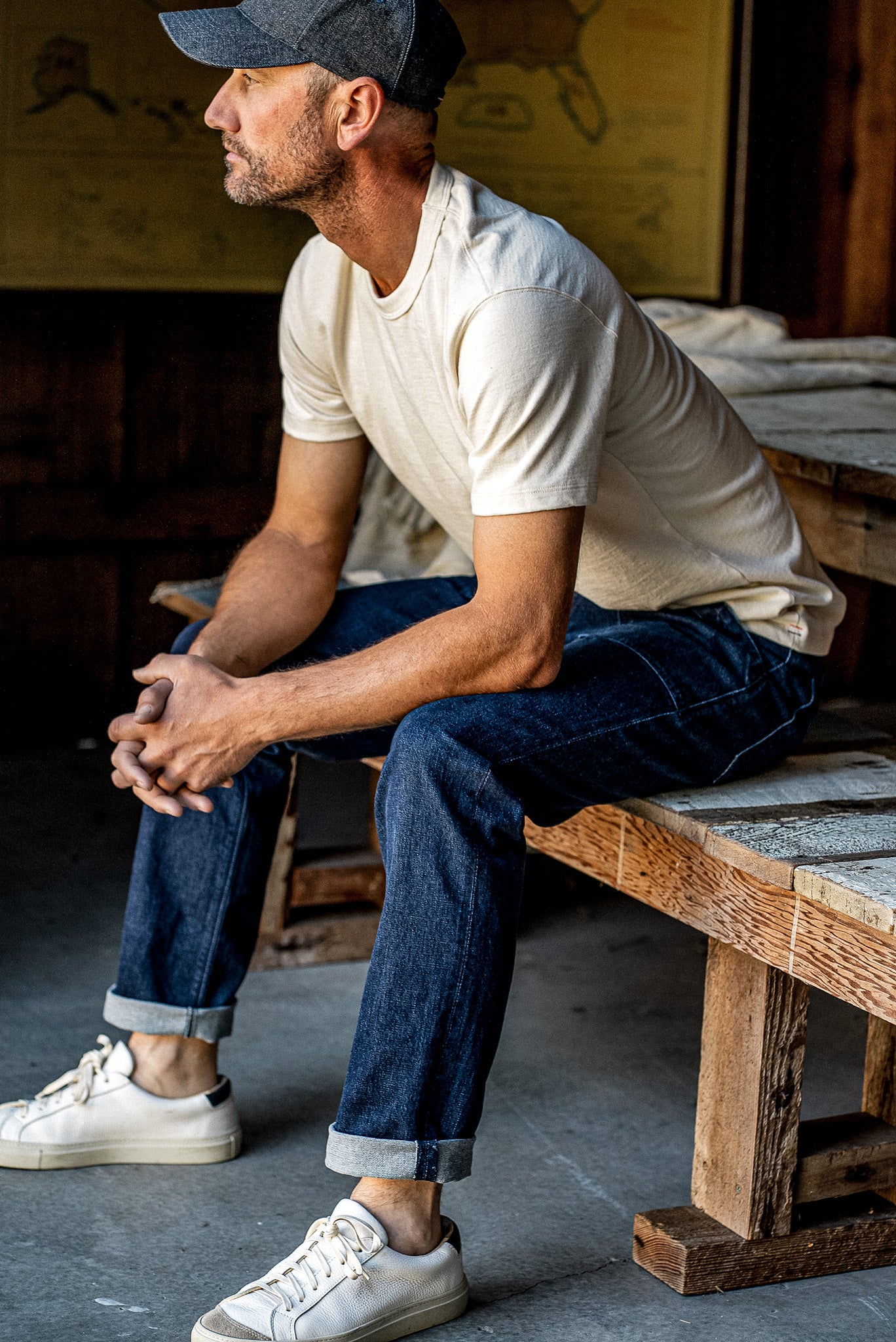 Scout Jean | Denim Military Pant - Ocean