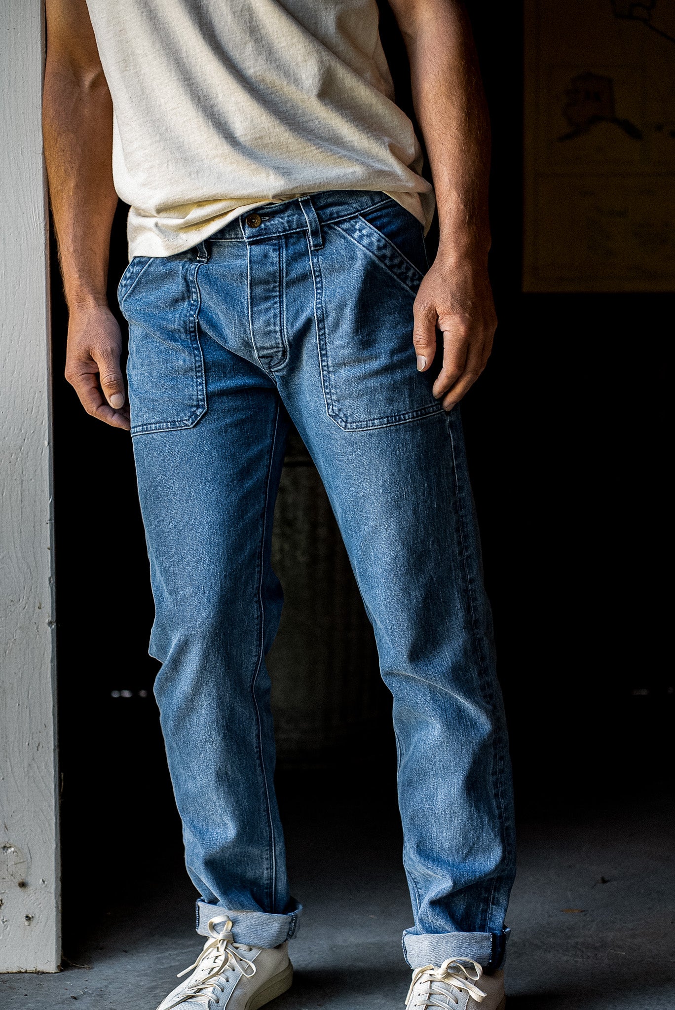 Scout Jean | Denim Military Pant - Salt – WiesMade