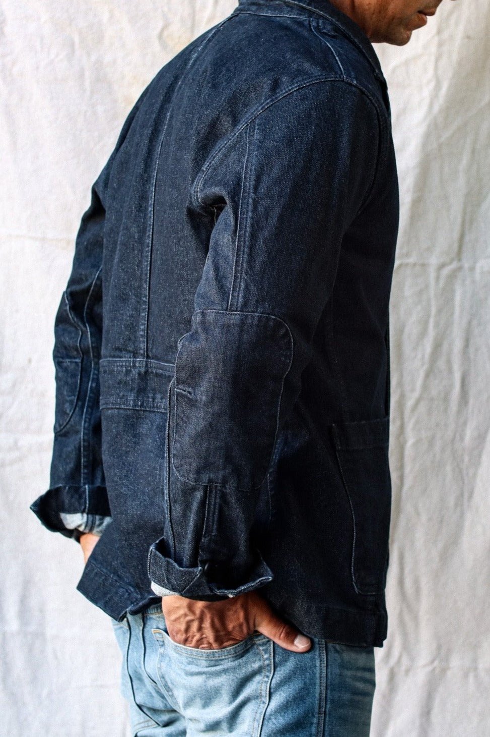 Men's Scout Blazer | Denim Chore Coat Ocean