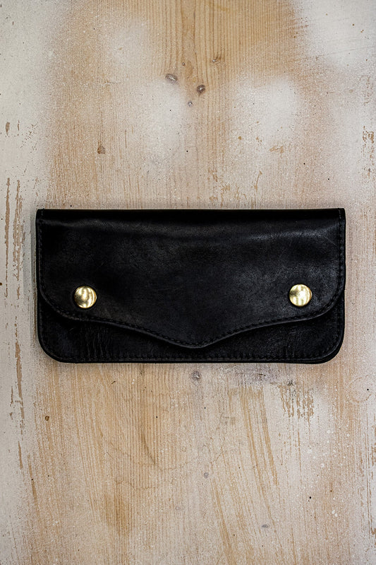 Roper Wallet Black | Horween Leather