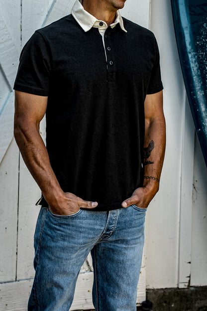 Men | Stinson Rugby | 12oz Rugby Jersey 100% cotton - Basalt