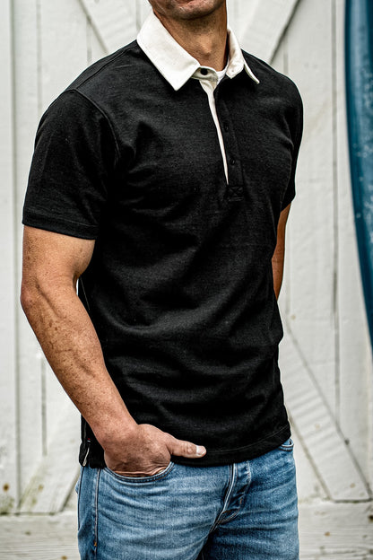 Men | Stinson Rugby | 12oz Rugby Jersey 100% cotton - Basalt