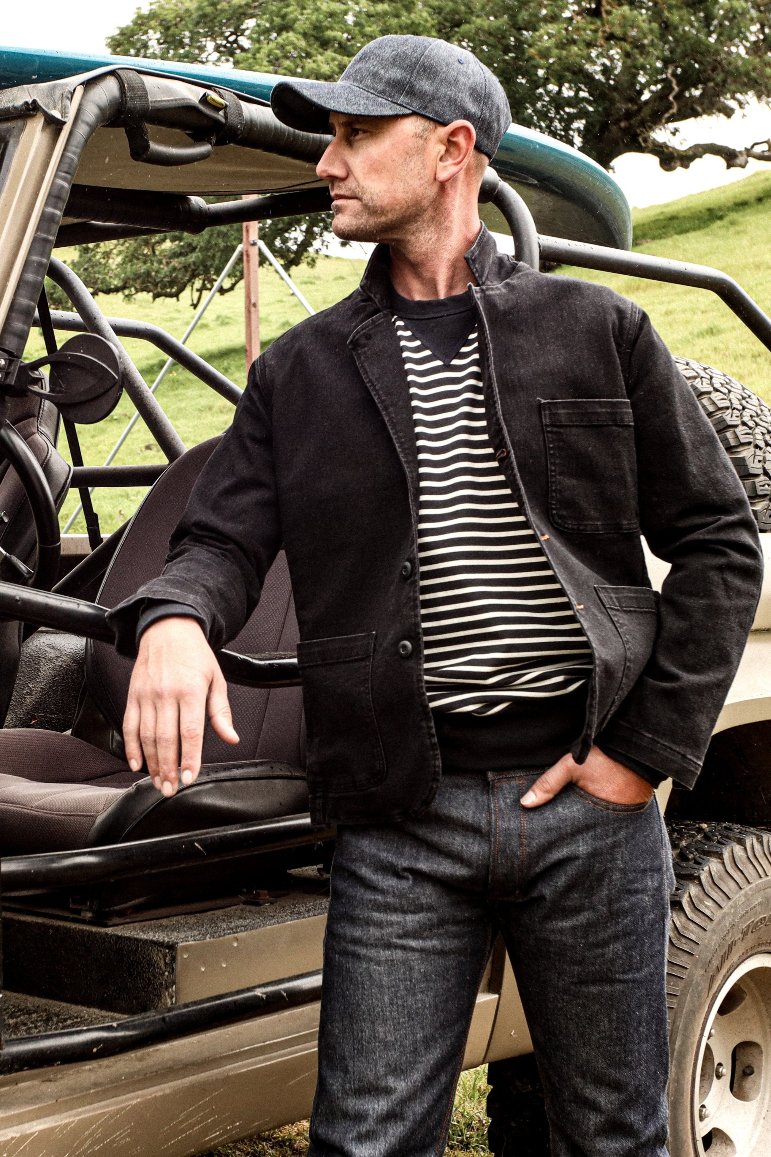 WSS Checked Vest Plain Pants Men Set  - Folsom main image 0