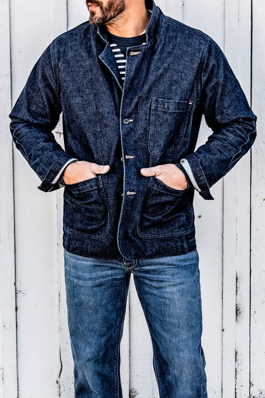 Men | Scout Blazer | Denim Chore Blazer - Ocean