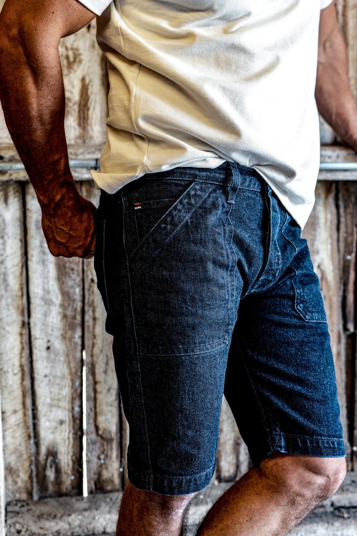 Men | Scout  Denim Military Short - Ocean