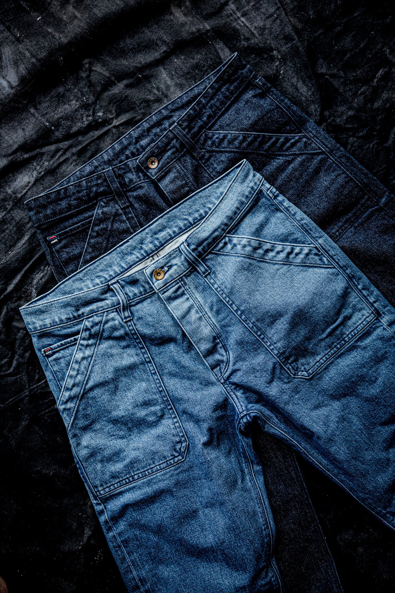 パンツ ARMY OF ME Luster Coated Sarouel Denim Scout Jean | Denim Military Pant - Salt – WiesMade
