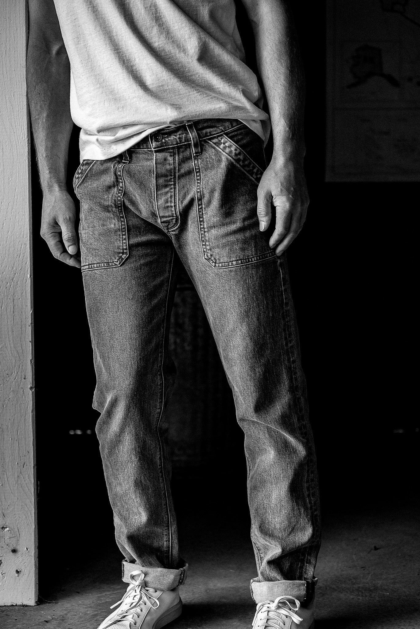 Scout Jean | Denim Military Pant - Salt – WiesMade