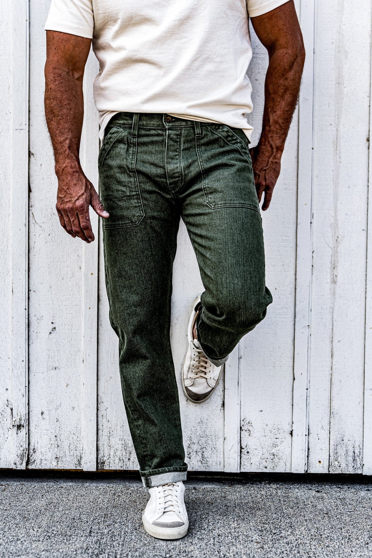 Scout Jean | Denim Military Pant - Olive