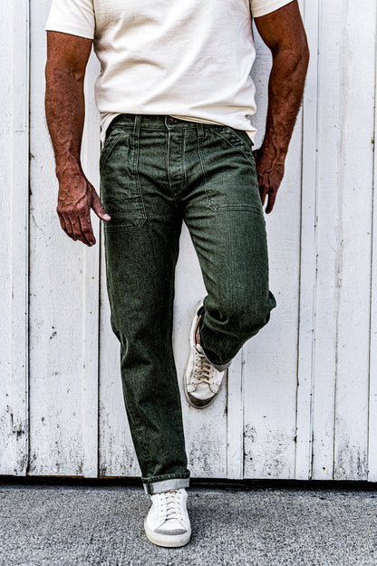 Scout Jean | Denim Military Pant - Olive