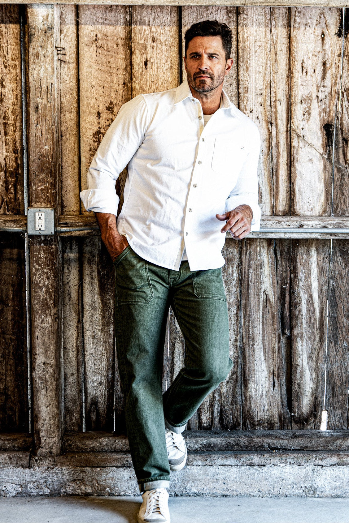 Scout Jean | Denim Military Pant - Olive