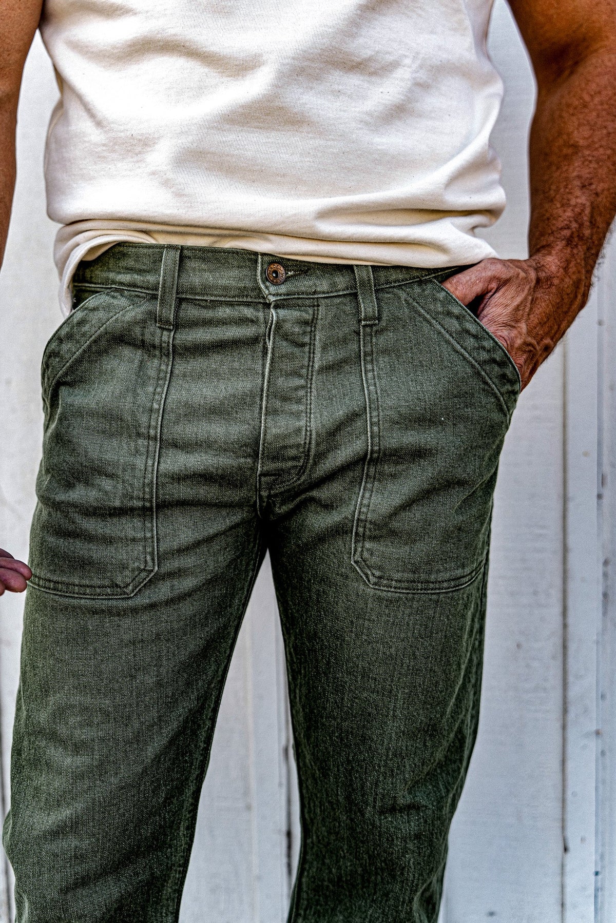Scout Jean | Denim Military Pant - Olive