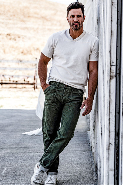 Scout Jean | Denim Military Pant - Olive