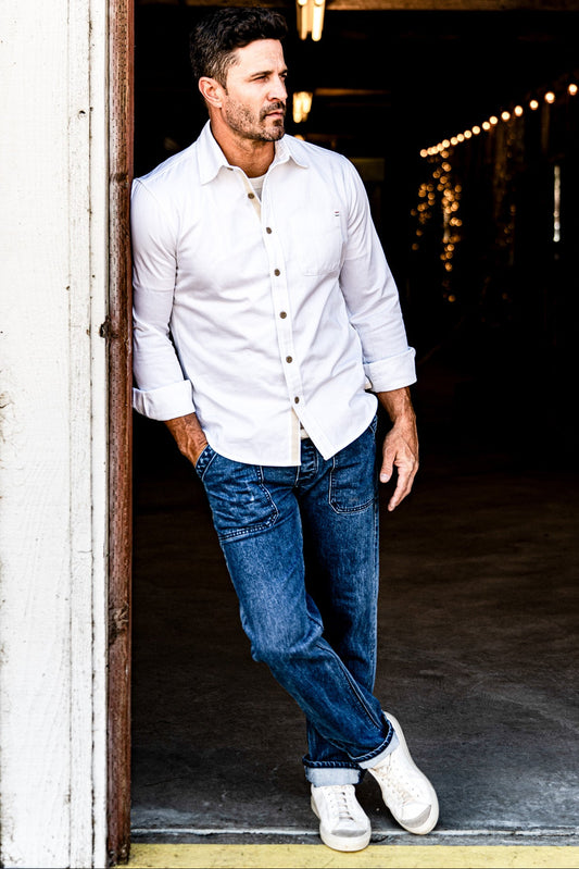 Scout Jean | Denim Military Pant - Salt