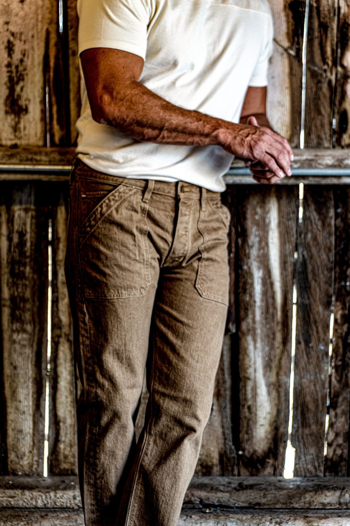 Scout Jean | Denim Military Pant - Wheat