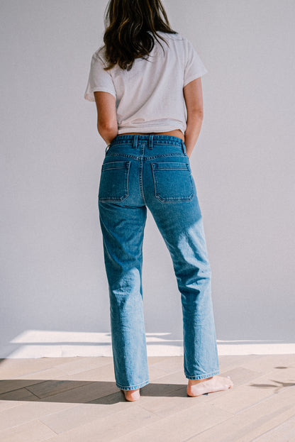 Scout Jean | Salt Wash  Denim Military Pant