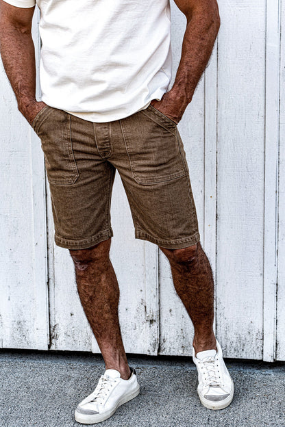 Men | Scout  Denim Military Short - Wheat