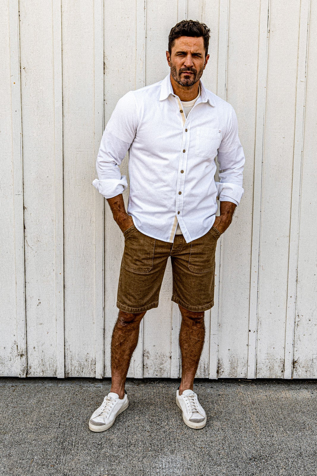 Men | Scout  Denim Military Short - Wheat