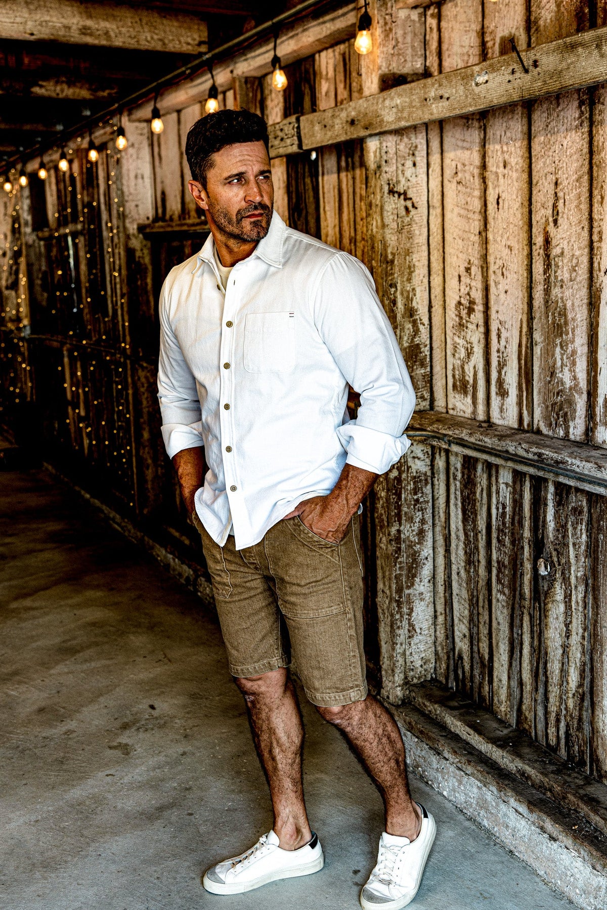 Men | Scout  Denim Military Short - Wheat