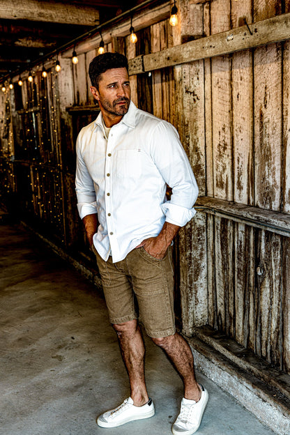 Men | Scout  Denim Military Short - Wheat