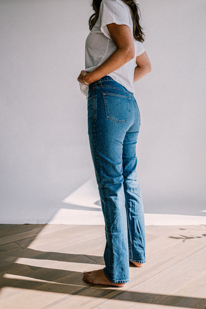 Sidney Fit Jean | Salt Wash High Rise straight leg