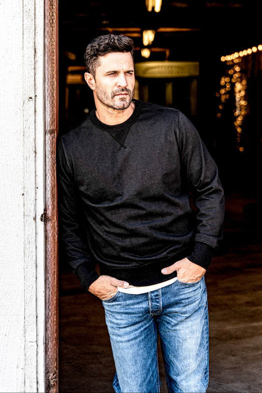 Men | Stinson Pullover | 12oz Rugby Jersey 100% cotton - Basalt