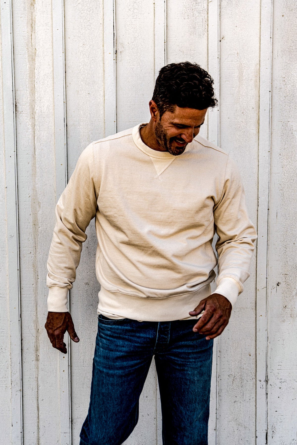 Men | Stinson Pullover | 12oz Rugby Jersey 100% cotton - Natural