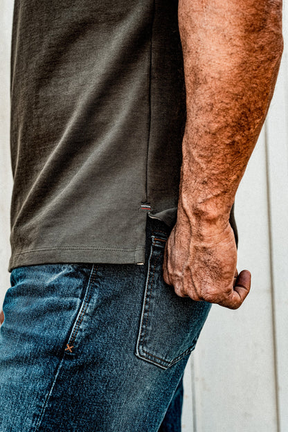Men | Stinson V Jersey | 12oz 100% Cotton - Olive