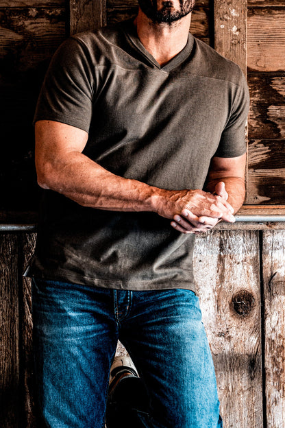 Men | Stinson V Jersey | 12oz 100% Cotton - Olive
