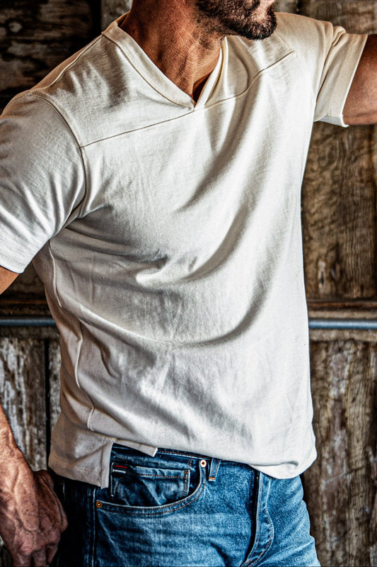 Men | Stinson V Jersey | 12oz 100% Cotton - Natural