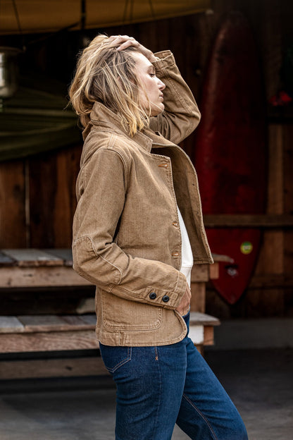 Scout Blazer | Denim Chore Blazer Wheat