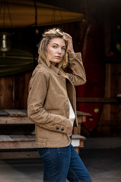 Scout Blazer | Denim Chore Blazer Wheat