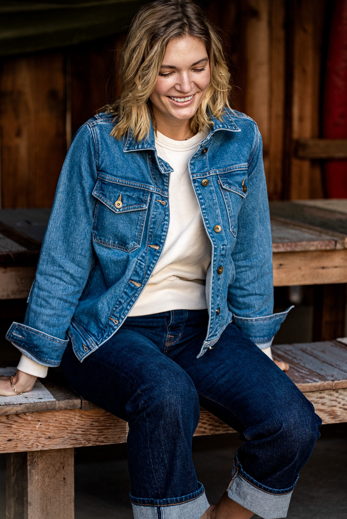 Artcher Jacket Salt | 14oz Broken Twill Denim – WiesMade