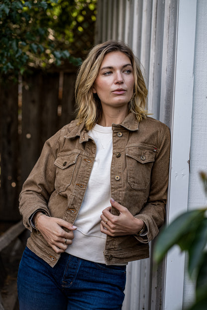 Artcher Jacket | Wheat 14oz Broken Twill Denim