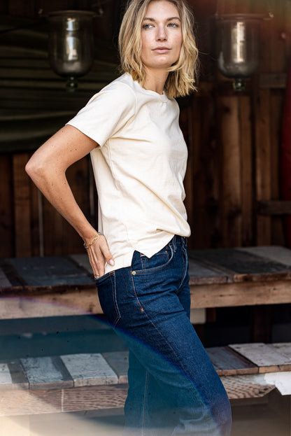 Reyes Boxy Tee | 100% Natural Cotton