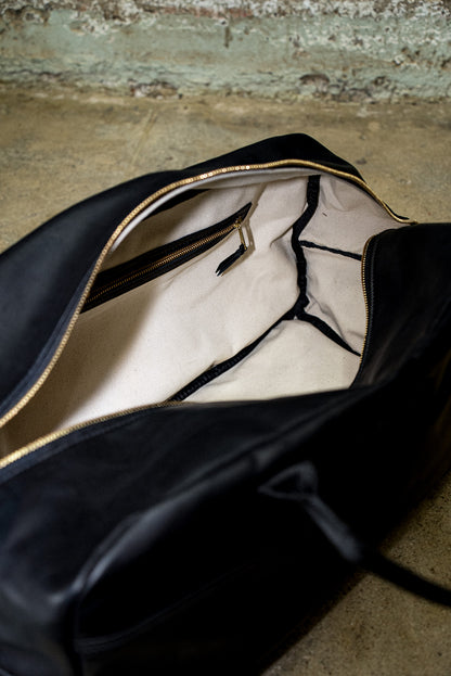Weekender Bag Black | Horween Leather