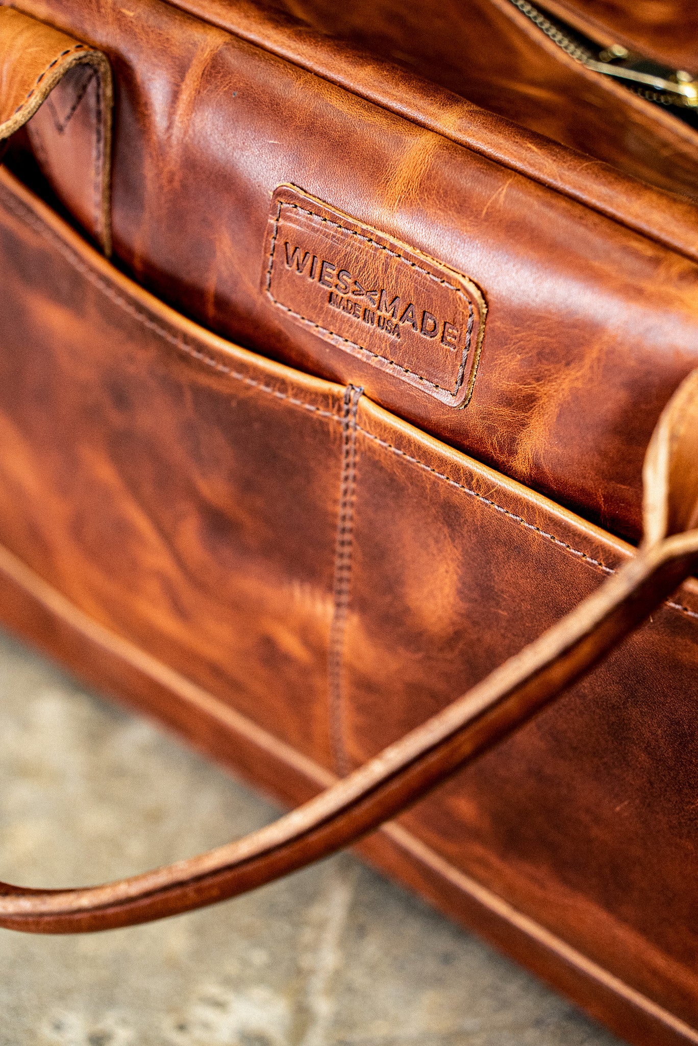 h*a様 MB American Vintage LEATHER OUTER Ｓ Weekender Bag | Horween Leather - Tan – WiesMade