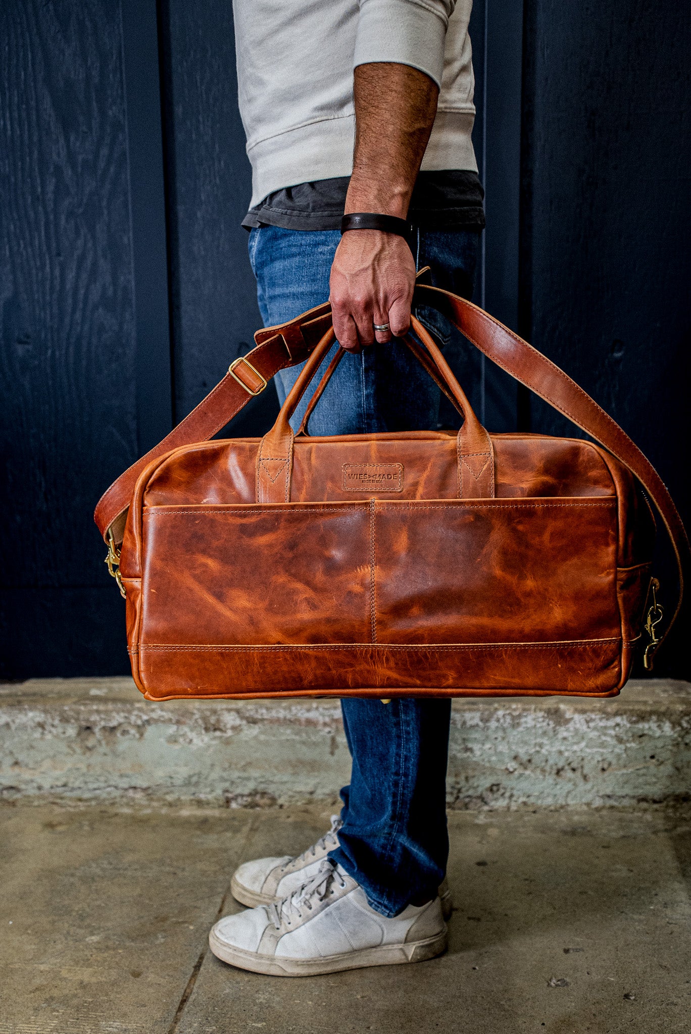 h*a様 MB American Vintage LEATHER OUTER Ｓ Weekender Bag | Horween Leather - Tan – WiesMade