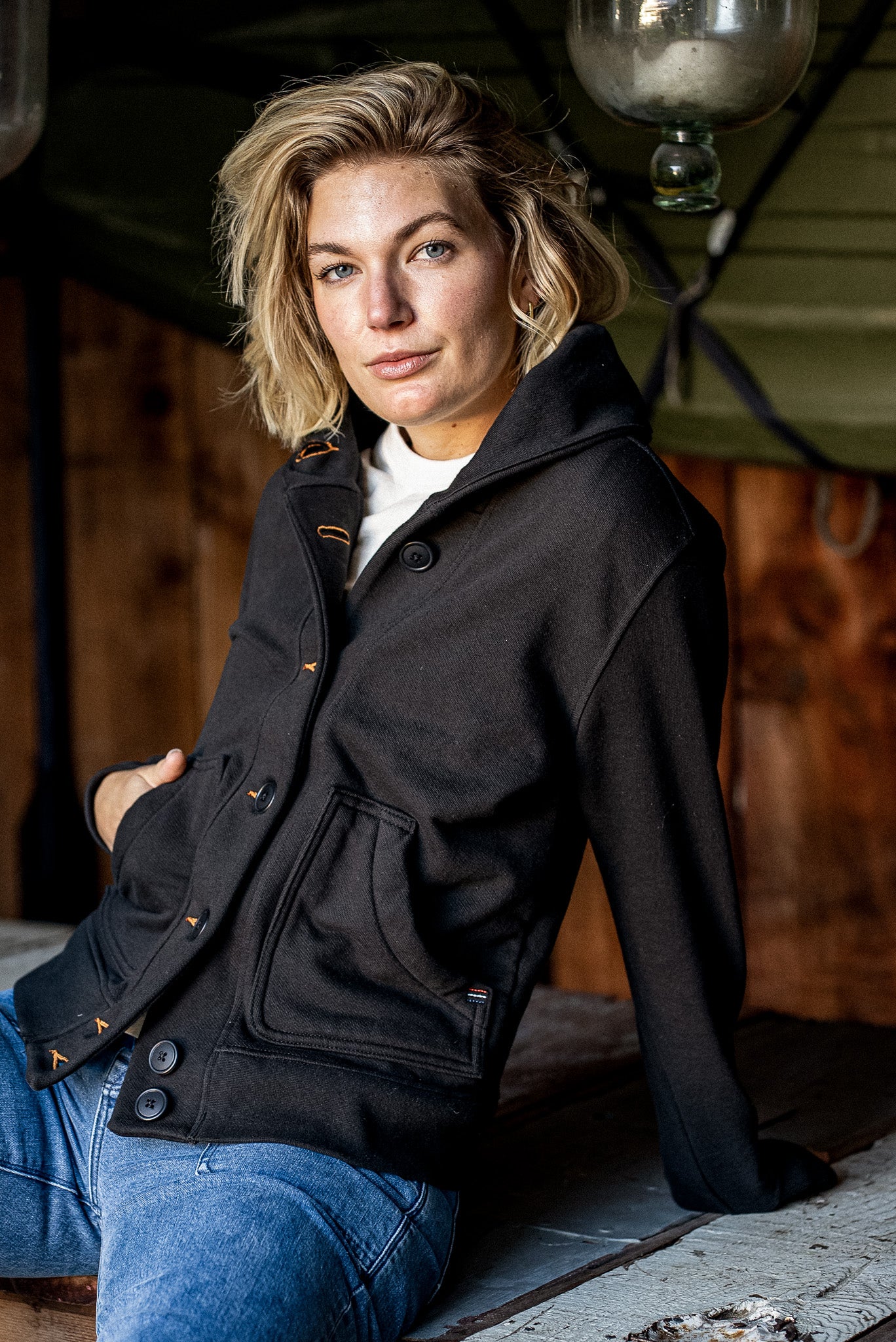 Bodega Cardigan | 140z 100% Cotton French Terry