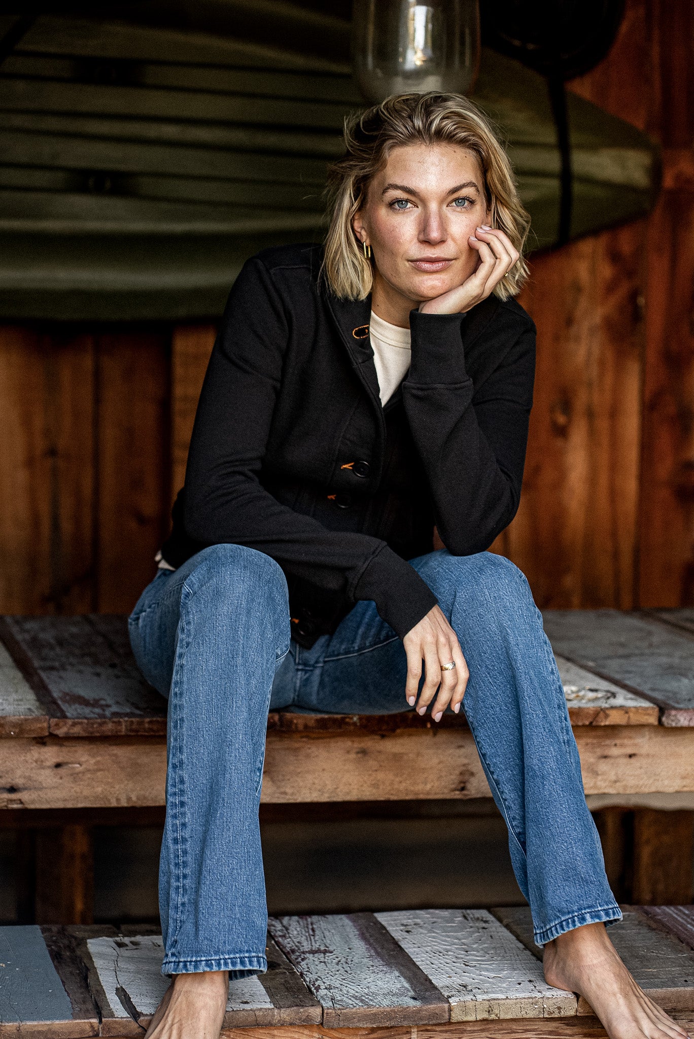 Women's Bodega Shawl French Terry Cardigan | Basalt – WiesMade