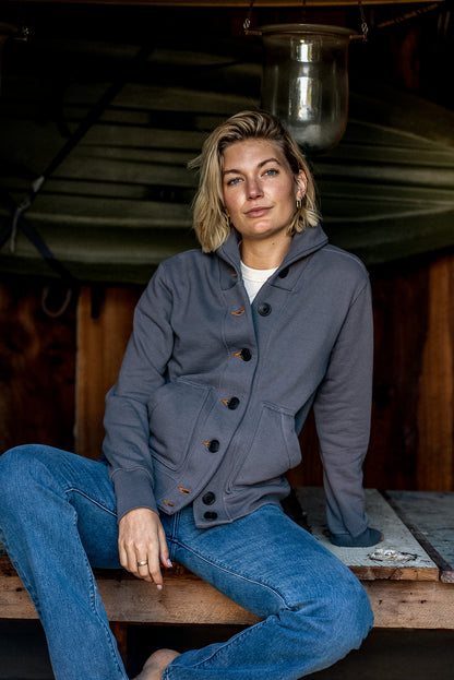 Bodega Cardigan French Terry Shawl Collar Cardigan