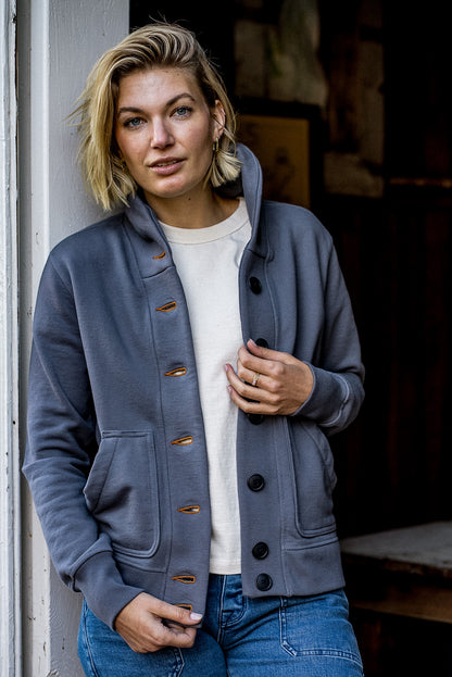 Bodega Cardigan French Terry Shawl Collar Cardigan