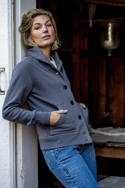 Bodega Cardigan French Terry Shawl Collar Cardigan