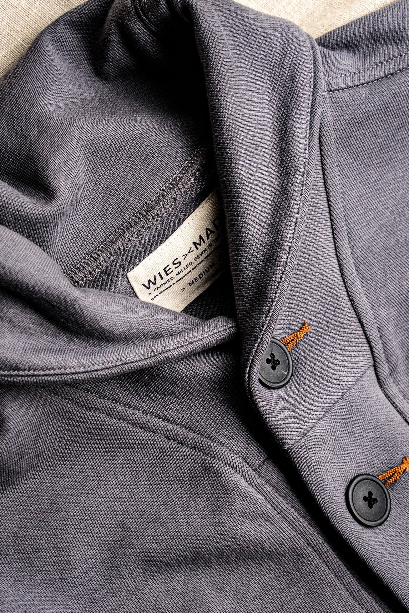 Women's Bodega Shawl French Terry Cardigan - Pebble | WiesMade