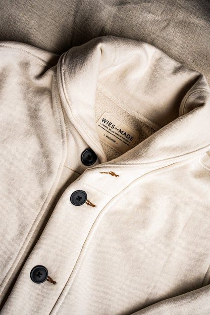 Bodega Cardigan | 140z 100% Cotton French Terry - Natural