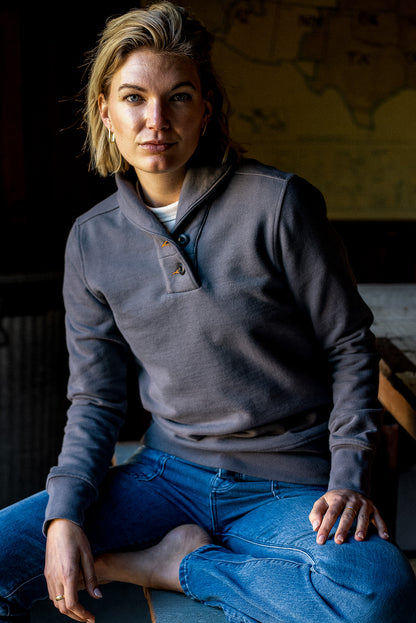 Bodega Shawl Pullover | Pebble - 14oz French Terry