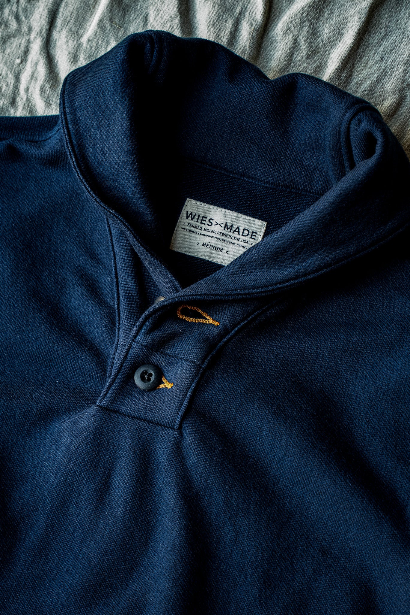 Bodega Shawl Pullover | Navy - 14oz French Terry