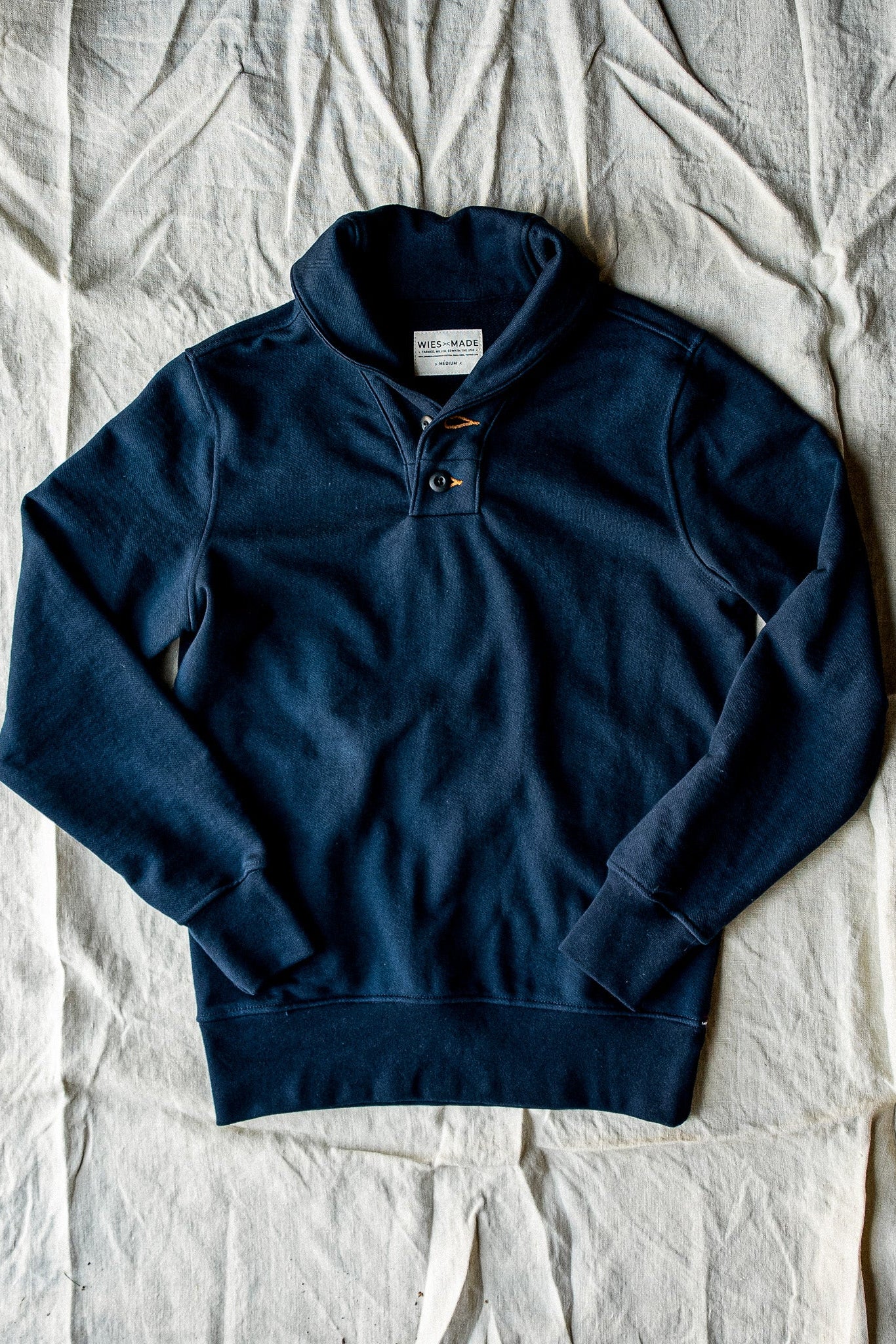 Bodega Shawl Pullover | Navy - 14oz French Terry
