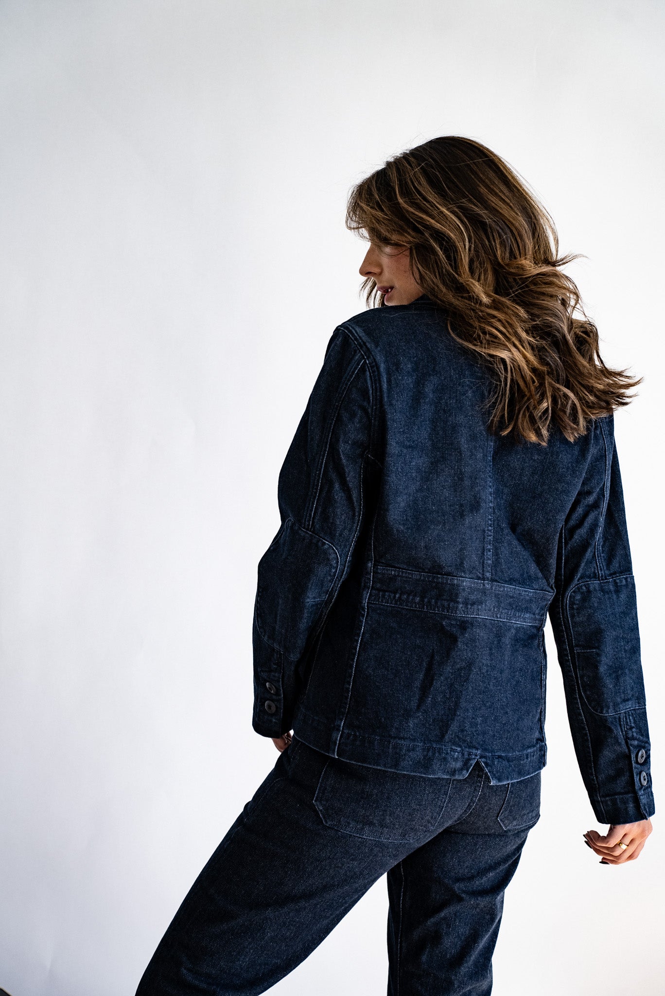 Scout Blazer | Denim Chore Blazer Ocean