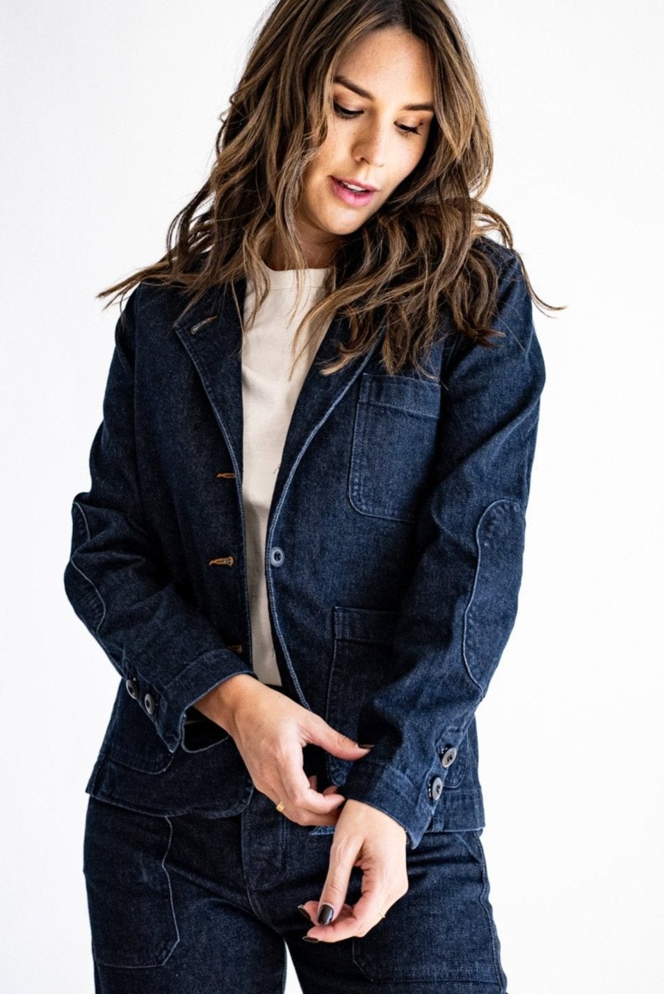 Scout Blazer | Denim Chore Blazer Ocean
